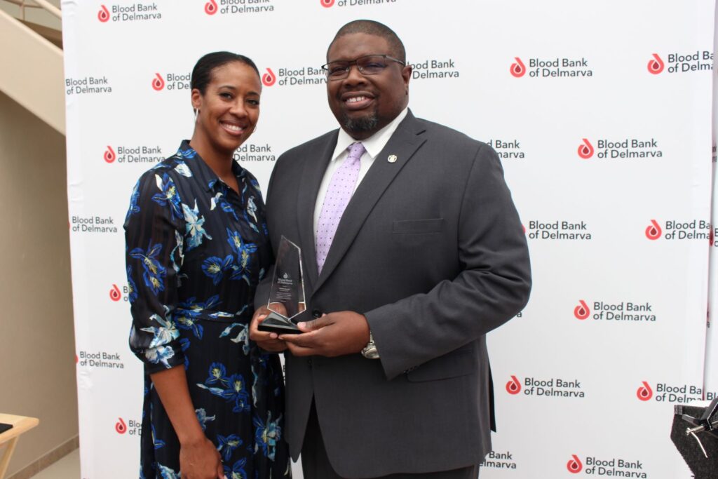 Award recipient and Omega Psi Phi Fraternity member William Garrett 